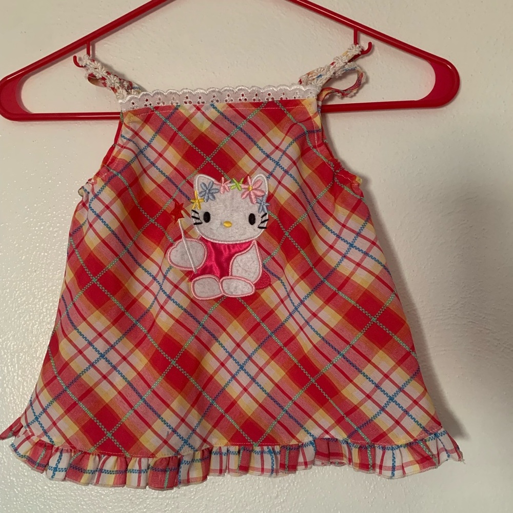 Vintage Plaid Hello Kitty Dress